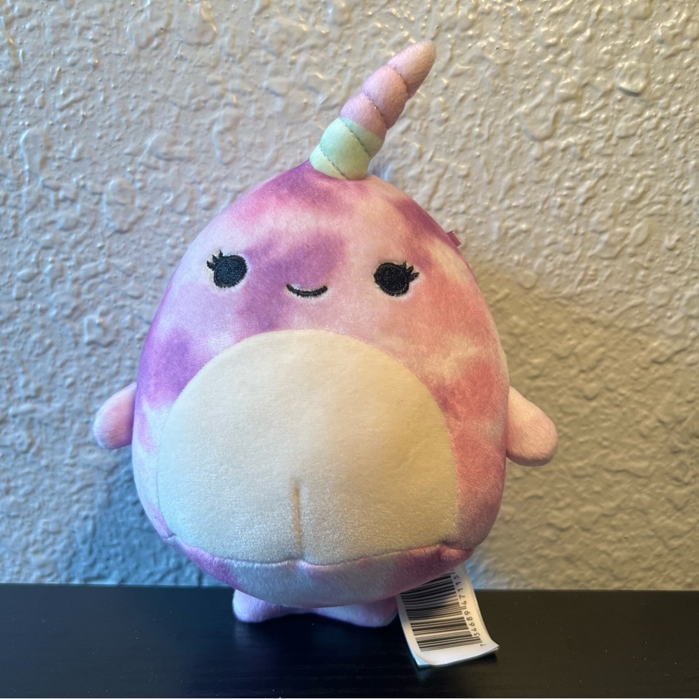 Nabila The‎ Narwhal Squishmallow Galaxy Tie-Dye 8” Kelly Toys Jazwares Plushie